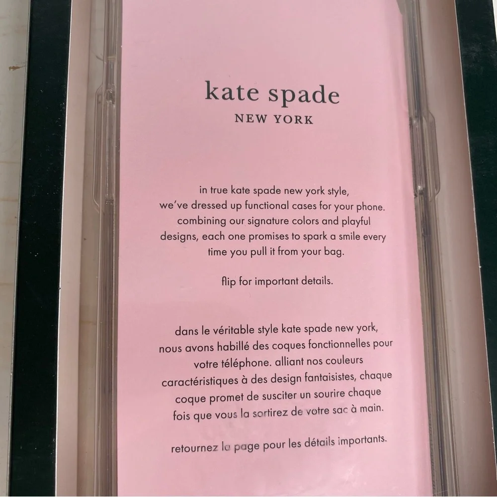 Kate Spade Clear Floral Case iPhone 13 Pro - Picture 5 of 6
